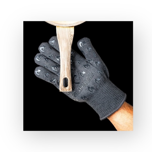 new Grill Armor ✪ High Temp Knit Grilling Gloves ✪ Black ✪ One Size 1SFA Unisex - Picture 5 of 16